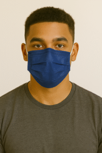 Our disposable 3PLY masks are primarily intended to protect against airborne infective agents originating from the respiratory tract of others as well as against potentially contaminated fluid splashes. They provide users with an excellent protective barrier and are made with 3-ply construction including a melt blow filter. Our masks provide bacterial filtration properties that exceed the minimum requirements of the European TypeII standard and easily slide over the ear with a soft elastic rubber loop that holds the mask securely to the wearer.
