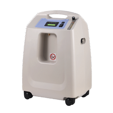 The Dynmed 5 L Medical Oxygen Concentrator delivers high-purity oxygen (93% ± 3%) at 1–5 LPM with quiet
