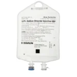 The Sodium Chloride 0.9% IV Fluid Drip is a sterile solution used to restore fluids and electrolytes, crucial for treating dehydration and maintaining electrolyte balance in medical settings.