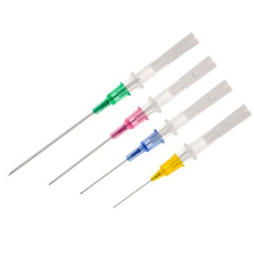 High‑quality peripheral intravenous catheters featuring FEP polymer tubing and a “J‑point” stainless‑steel needle. Designed for smooth vein entry, enhanced flow and x‑ray compatibility. Available in 14–24 gauge, straight hub configuration.